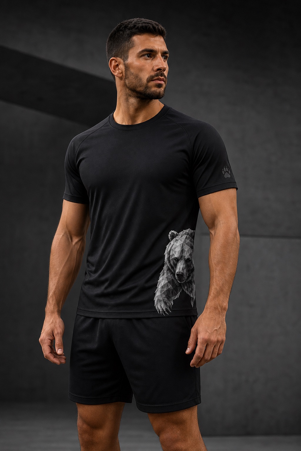 Black Black Seam Tee